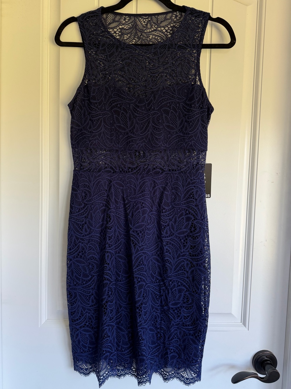 Express Lace Overlay Cutout Dress, Size Small